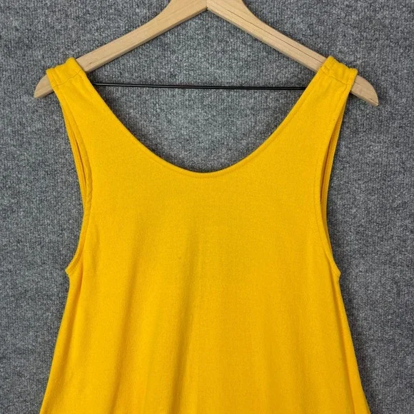 FP Beach Free People Dress Womens XS Yellow Excellent Ribbed Knit Tank - Picture 3 of 8